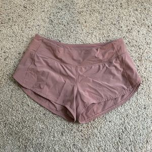 Mauve Lulu Lemon Speed Ups Size 6 2.5” length